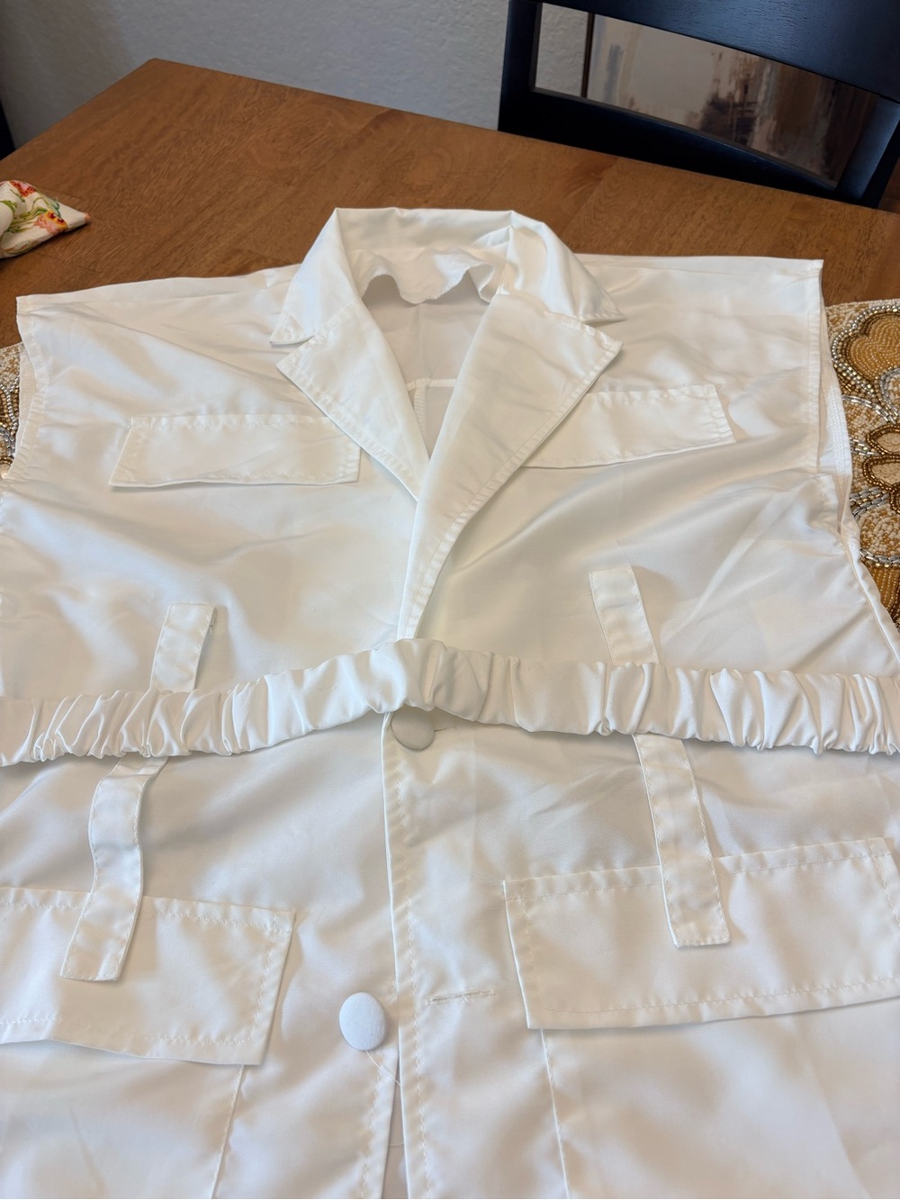 Classic White Women's Belted Jacket